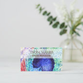 Carte d'affaires Peacock Feather (Debout devant)