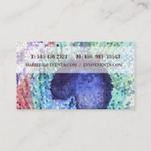 Carte d'affaires Peacock Feather (Dos)