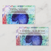 Carte d'affaires Peacock Feather (Devant / Derrière)