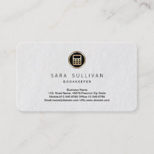 Carte d'affaires Premium de la personne comptable 