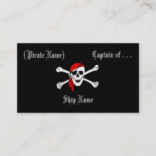 Carte d'affaires/profil de pirate