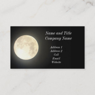 Carte d'affaires/profil de Pleine lune