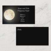 Carte d'affaires/profil de Pleine lune (Devant / Derrière)