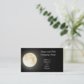 Carte d'affaires/profil de Pleine lune (Debout devant)
