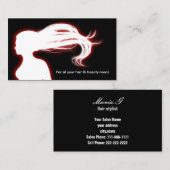 carte d'affaires Red Hair Salon (Devant / Derrière)