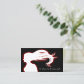 carte d'affaires Red Hair Salon (Debout devant)