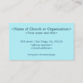 Carte d'affaires Spirituel Scattered Blue Triangle (Dos)