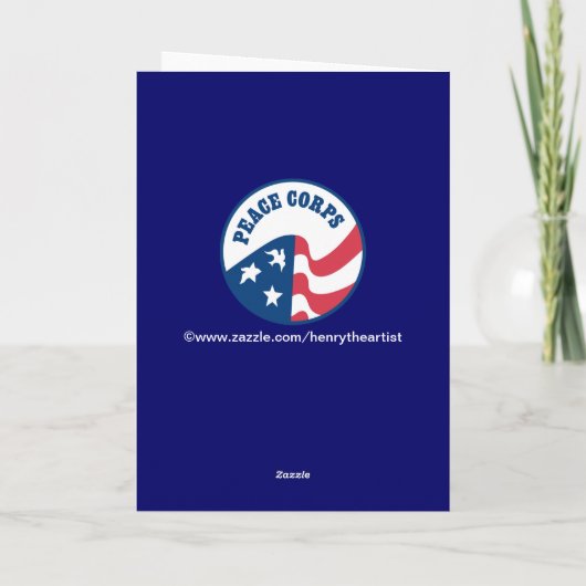 Carte d'affectation JFK Peace Corps (Dos)