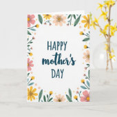 Carte d'affection florale mat (Fleur jaune)