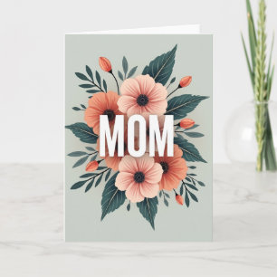 Carte d'affection Florale pour Maman