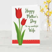 Carte d'Affection Joyeuse Rayée (Fleur jaune)