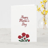 Carte d'affection rayée (Fleur jaune)