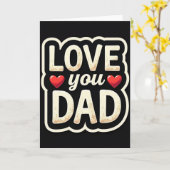 Carte d'affection vintage pour papa (Fleur jaune)