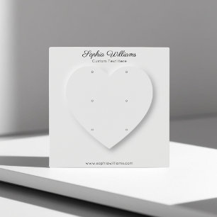Carte d'affichage 3D coeur minimaliste 3 paires de