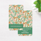 Carte d'affichage à bijoux à oreille rose florale (Bureau)