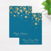 Carte d'affichage à bijoux Dots or bleu (Bureau)