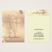 Carte d'affichage à clip de cheveux Romantique Vin (Devant & derrière)