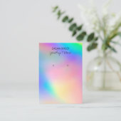 Carte d'affichage à la mode Faux Holographic (Debout devant)