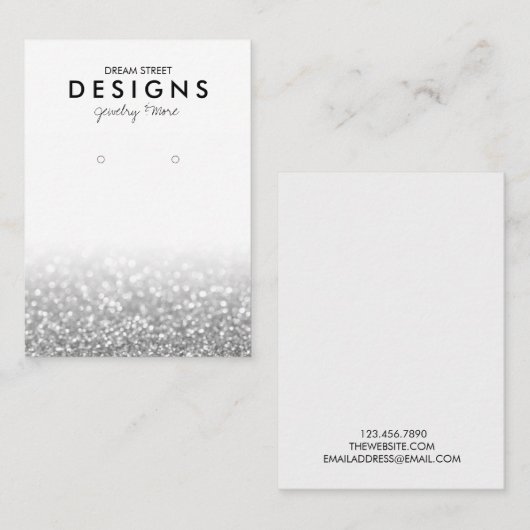 Carte d'affichage à la mode Parties scintillant ar (Devant / Derrière)