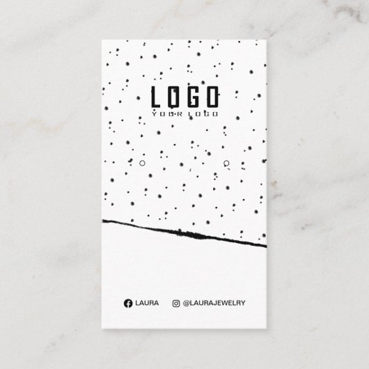 Carte d'affichage à lecture de logo Conception abs (Devant)