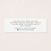 Carte d'affichage à oreille à logo personnalisé bl (Dos)