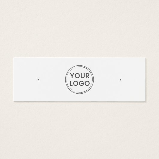 Carte d'affichage à oreille à logo personnalisé bl (Devant)