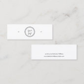 Carte d'affichage à oreille |Ajouter votre logo (Devant / Derrière)