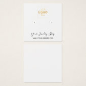 Carte d'affichage à oreille blanche du logo du car (Devant & derrière)