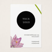 Carte d'affichage à oreille couleur rose violet (Dos)