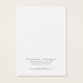 Carte d'affichage à oreille de la branche Feuille (Dos)