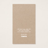 Carte d'affichage à oreille de la branche feuille  (Dos)