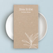 Carte d'affichage à oreille de la branche feuille 