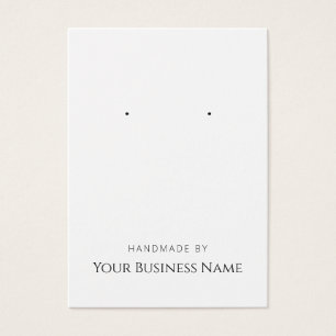 Carte d'affichage à oreille "Fabriquée à la main"