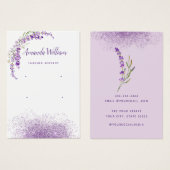 Carte d'affichage à oreille fleurie moderne Boho l (Devant & derrière)