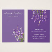 Carte d'affichage à oreille fleurie moderne Boho l (Devant & derrière)