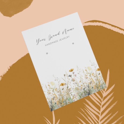 Carte d'affichage à oreille ・ Fleurs sauvages d'aq