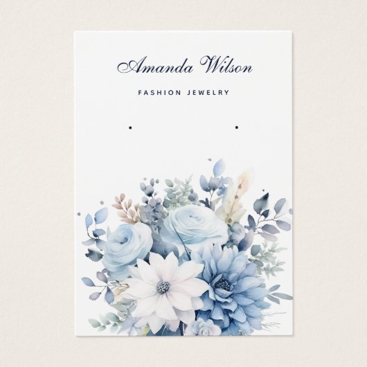Carte d'affichage à oreille florale chic et modern (Devant)