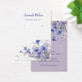 Carte d'affichage à oreille florale chic moderne (Bureau)