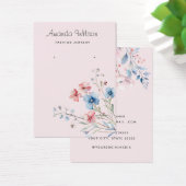 Carte d'affichage à oreille florale chic moderne W (Bureau)