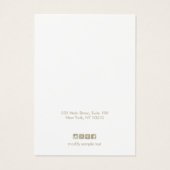 Carte d'affichage à oreille florale mignonne rose  (Dos)