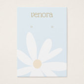 Carte d'affichage à oreille florale mignonne simpl (Devant)