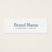 Carte d'affichage à oreille minimale serif moderne (Devant)