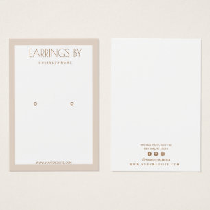 Carte d'affichage à oreille minimaliste