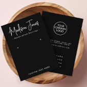 Carte d'affichage à oreille noire Calligraphie sim