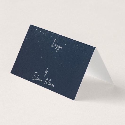 Carte d'affichage à oreille pliante Shimmer de min (Front)