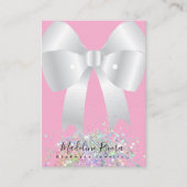 Carte d'affichage à oreille rose (Devant)