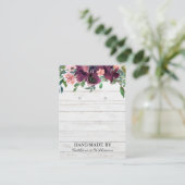 Carte d'affichage à oreille rustique | Aquarelle B (Debout devant)