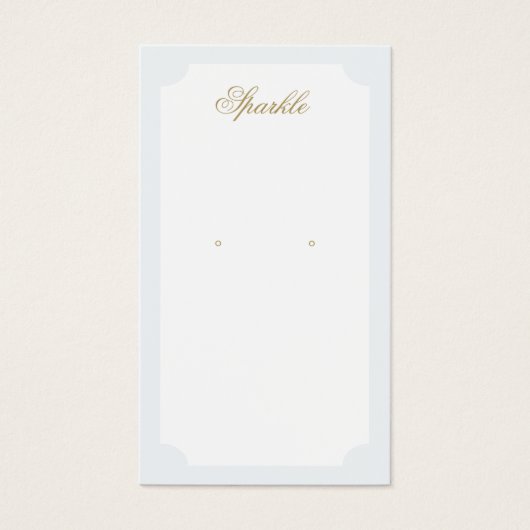 Carte d'affichage à oreille simple et élégante (Devant)