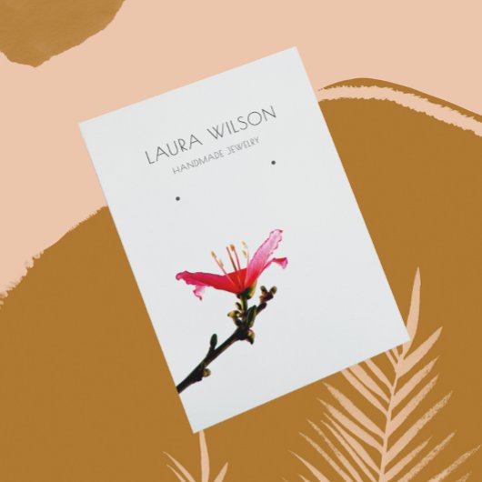 ©Carte d'affichage à oreille ・ Simplicité florale