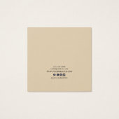 Carte d'affichage à oreille ・ Terre Floral Beige O (Dos)